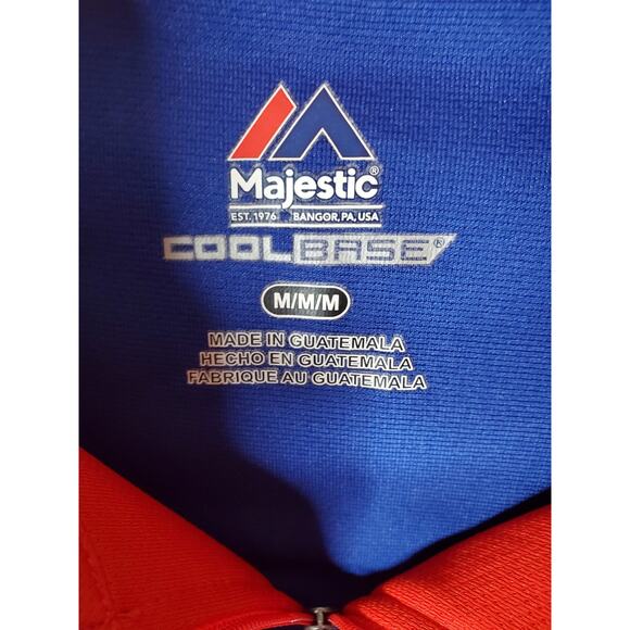 Majestic Chicago Cubs Quarter Zip Pullover, NWOT, Medium - Picture 5 of 6